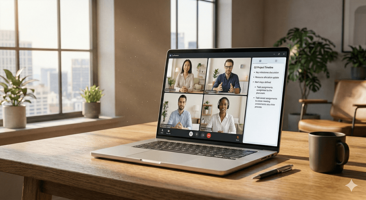 Structured real-time meeting minutes interface